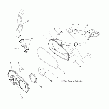 CLUTCH, COVER - A07MH68AX/AY/AZ (49ATVCLUTCHCVR07700)