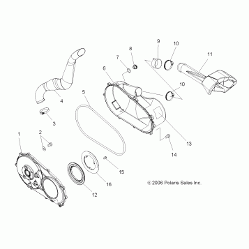 CLUTCH COVER - A07TH76AU/TN76AF/AL/AU (49ATVCLUTCHCVR07X2800)