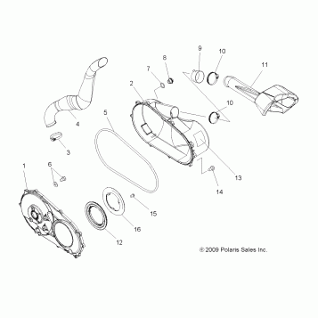 BODY, CLUTCH COVER - A11DH50AX/AZ (49ATVCLUTCHCVR10SP500TRG)