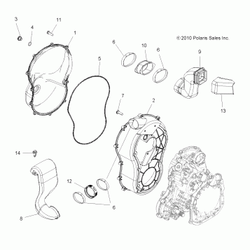 BODY, CLUTCH COVER - A11DX85AF/AG/AZ (49ATVCLUTCHCVR11SPTRGEPS)