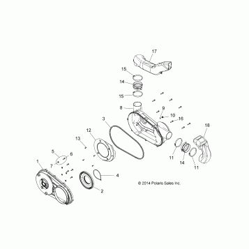 BODY, CLUTCH COVER - A16SEA45A1/A5/SEE45A1