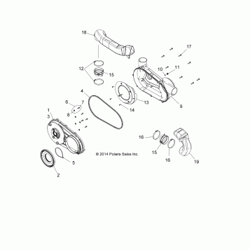 BODY, CLUTCH COVER - A16SWE57A1/A7 (49ATVCLUTCHCVR1570TRG)