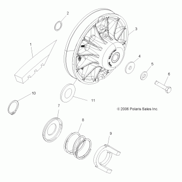 CLUTCH, DRIVEN - A07MH76AX/AY/AZ (49ATVCLUTCHDRIVEN800EFI)
