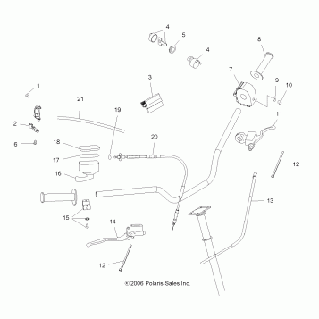 STEERING, CONTROLS and INDICATOR - A08GJ52AA/AB/AC (49ATVCONTROLS07OUT525)