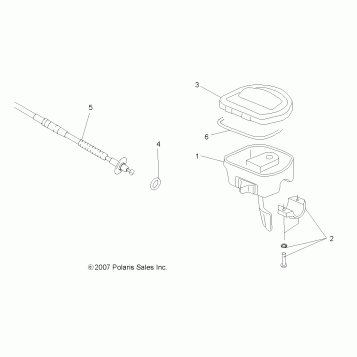 STEERING, CONTROLS, THROTTLE ASM. and CABLE - A12MH50FF/FX/FY (49ATVCONTROLS086X6)