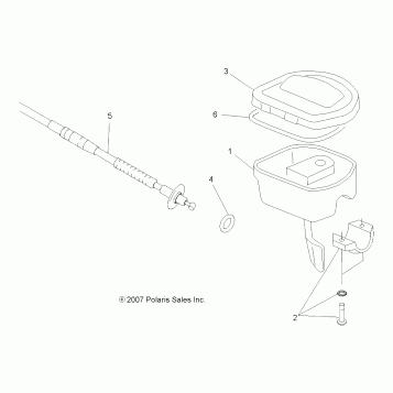 STEERING, CONTROLS and THROTTLE - A11LB27AA (49ATVCONTROLS08HAWKINTL)