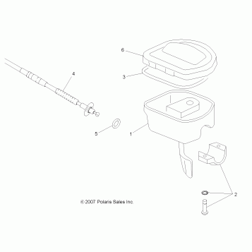 STEERING, CONTROLS and THROTTLE - A08BA32AA (49ATVCONTROLS08SCRAM2X4)