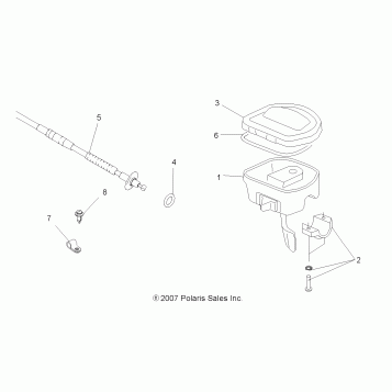 STEERING, CONTROLS and THROTTLE ASM. and CABLE - A13MH76AD/AX/AZ (49ATVCONTROLS08SP800EFI)