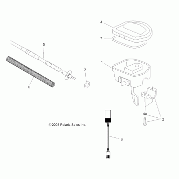 STEERING, CONTROLS and THROTTLE - A08TN50AT/AX/AZ (49ATVCONTROLS08SPX2)