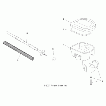 STEERING, CONTROLS and THROTTLE - A08DN50EA (49ATVCONTROLS08X2500QUAD)