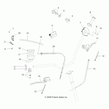STEERING, CONTROLS and INDICATOR - A10GJ52AA (49ATVCONTROLS09OUT450)