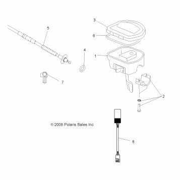 STEERING, CONTROLS and THROTTLE ASM. and CABLE - A09TN76AL/AX/AZ (49ATVCONTROLS09SPX2800)