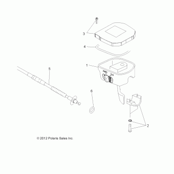 STEERING, CONTROLS, THROTTLE ASM. and CABLE - A19SVA85BG (49ATVCONTROLS13850SCRAM)