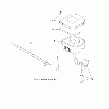 STEERING, CONTROLS, THROTTLE ASM. and CABLE - A16SWE57A1/A7 (49ATVCONTROLS15570X2)