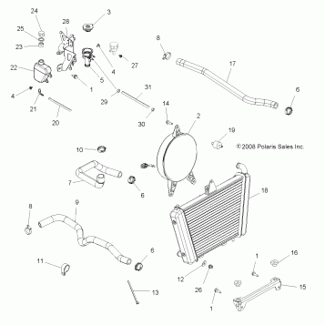 ENGINE, COOLING SYSTEM - A09LH46AQ/AX/AZ (49ATVCOOL09SP400)