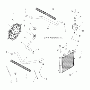 ENGINE, COOLING SYSTEM - A11MN50ET (49ATVCOOL11SP500TR)