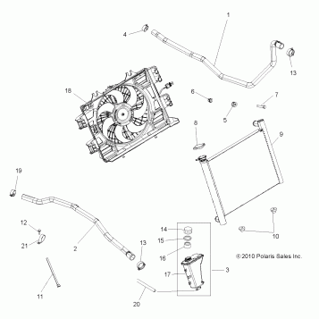 ENGINE, COOLING SYSTEM - A11DX85AF/AG/AZ (49ATVCOOL11SPTRG850)