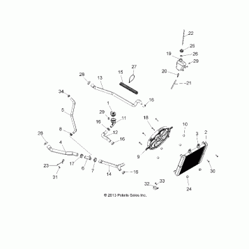 ENGINE, COOLING SYSTEM - A14DH57AA/AJ (49ATVCOOL14SP570TRG)