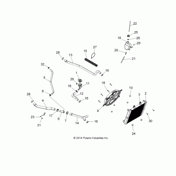 ENGINE, COOLING SYSTEM - A16SUH57N6 (49ATVCOOL15UTE)