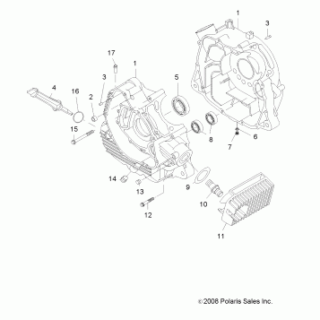 ENGINE, CRANKCASE - A09LH27AX/AZ (49ATVCRANKCASE09SP300)