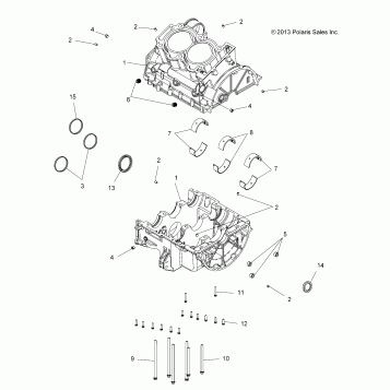 ENGINE, CRANKCASE - A16SYE95AK/AP