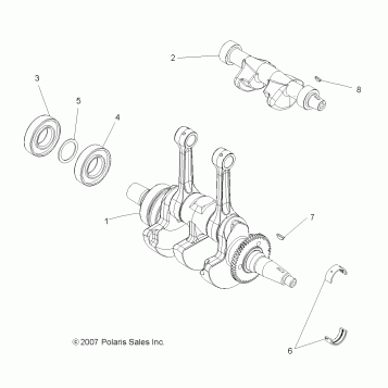 ENGINE, CRANKSHAFT and BALANCE SHAFT - A13MH76AD/AX/AZ (49ATVCRANKSHAFT08SP800EFI)