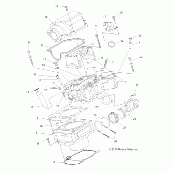 ENGINE, CYLINDER - A11ZN55AA/AQ/AZ (49ATVCYLINDER11SPXP550)
