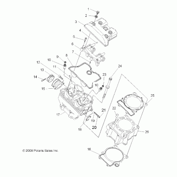 ENGINE, CYLINDER - A07GJ50AA/AB/AC (49ATVCYLINDERPRED500)