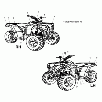 DECALS - A07SB20AA (49ATVDECAL07SAW)