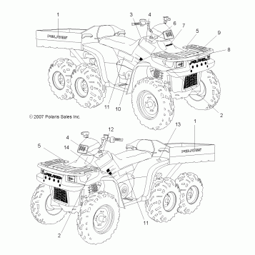 BODY, DECALS - A08CL50AA (49ATVDECAL086X6)
