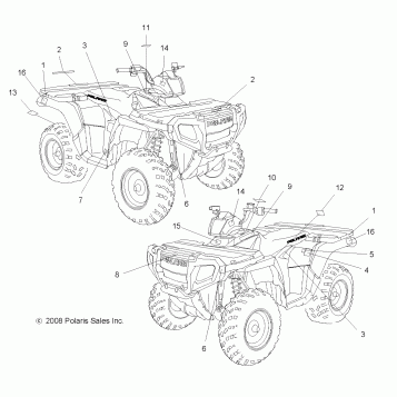 BODY, DECALS - A08MN50AF/AN/AQ/AR/AS/AT/AW/AX (49ATVDECAL08EFI)