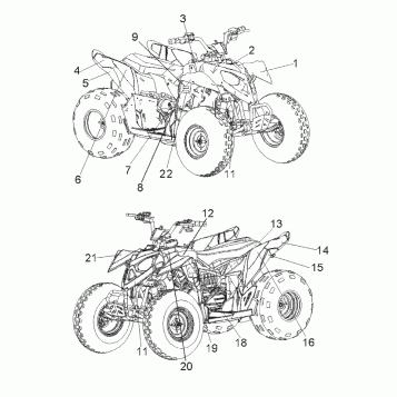 BODY, DECALS - A10KA09AB/AD (49ATVDECAL09OUT90)