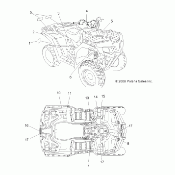 BODY, DECALS - A09LH46AQ/AX/AZ (49ATVDECAL09SP400)