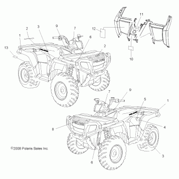 BODY, DECALS - A09MN50AN/AX (49ATVDECAL09500EFI)