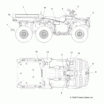 BODY, DECALS - A10CL76AA (49ATVDECAL106X6)