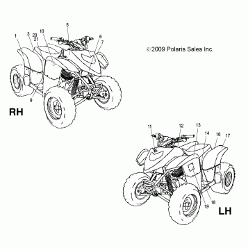 BODY, DECALS - A10PB20AB/AD (49ATVDECAL10PHX)
