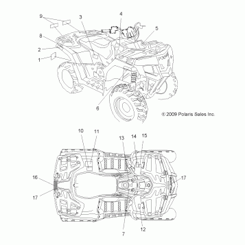 BODY, DECALS - A10LH46AX/AZ (49ATVDECAL10SP400)