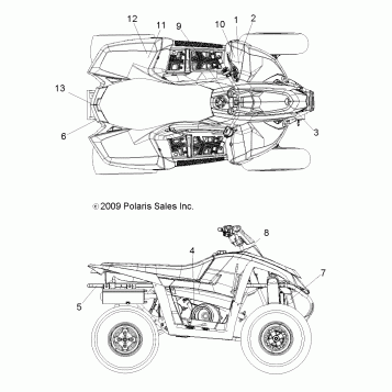 BODY, DECALS - A10NA32AA (49ATVDECAL10TBLZR)