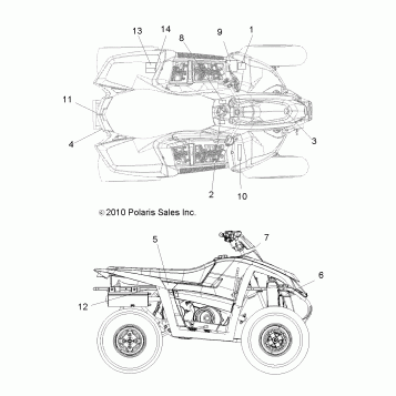BODY, DECALS - A11NG50AA (49ATVDECAL11SCRAM)
