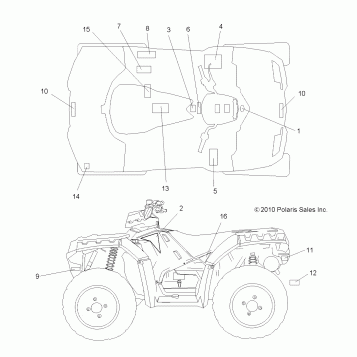 BODY, DECALS - A11ZN55AA/AQ/AZ (49ATVDECAL11SP550)