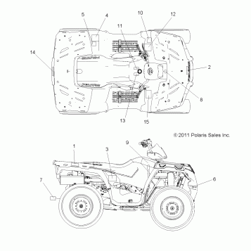 BODY, DECALS - A12MH46AF/AX/AZ (49ATVDECAL12SP400)