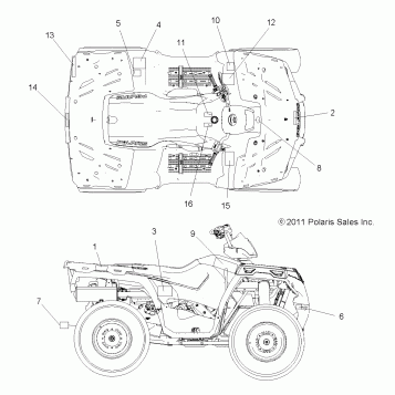 BODY, DECALS - A12MH50AD/AO/AQ/AX/AZ (49ATVDECAL12SP500)