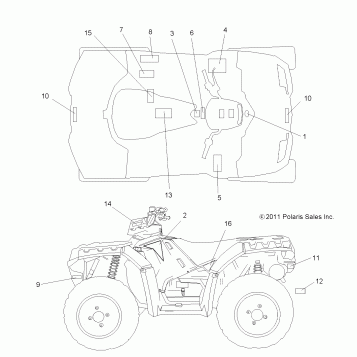 BODY, DECALS - A12ZN85AA/AQ/AZ (49ATVDECAL12SPXP850)