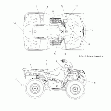 BODY, DECALS - A13MH50AJ/AQ/AX/AZ (49ATVDECAL13SP500)