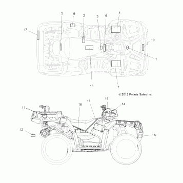 BODY, DECALS - A13TN55AA/AZ (49ATVDECAL13SPX2550)