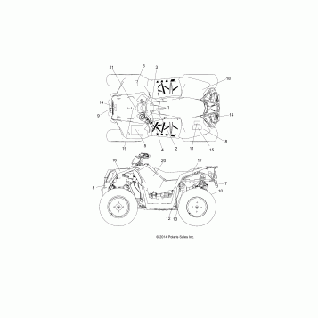 BODY, DECALS - A15SVA85AD (49ATVDECAL15SCRAM850)