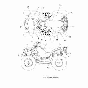 BODY, DECALS - A15SVE95AW (49ATVDECAL15SCRM1)