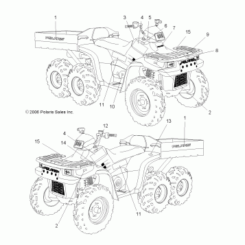 DECALS - A07CL50AA (49ATVDECAL6X6)