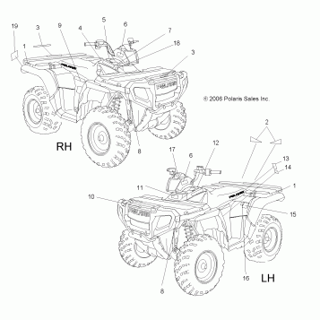 DECALS - A07MH76AL/AQ/AX/AY/AZ/A2/MN76AF/AT/AY (49ATVDECAL800EFI)