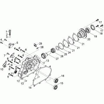 DRIVE TRAIN, REAR DRIVE ASSEMBLY - A08PB20AB/AD (49ATVDRIVERR07SAW)